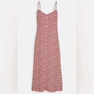 Reformation crimini ditsy Floral Red Maxi Dress